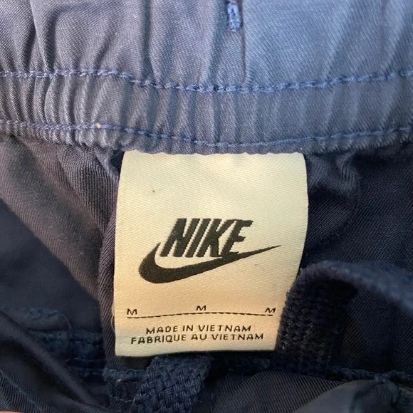 Nike Mens Cargo Pants Navy Blue Lightweight Athletic Joggers Size Medium - Picture 5 of 7